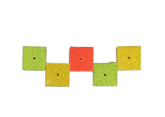 Set 5 cuburi macuca fluo,diverse arome