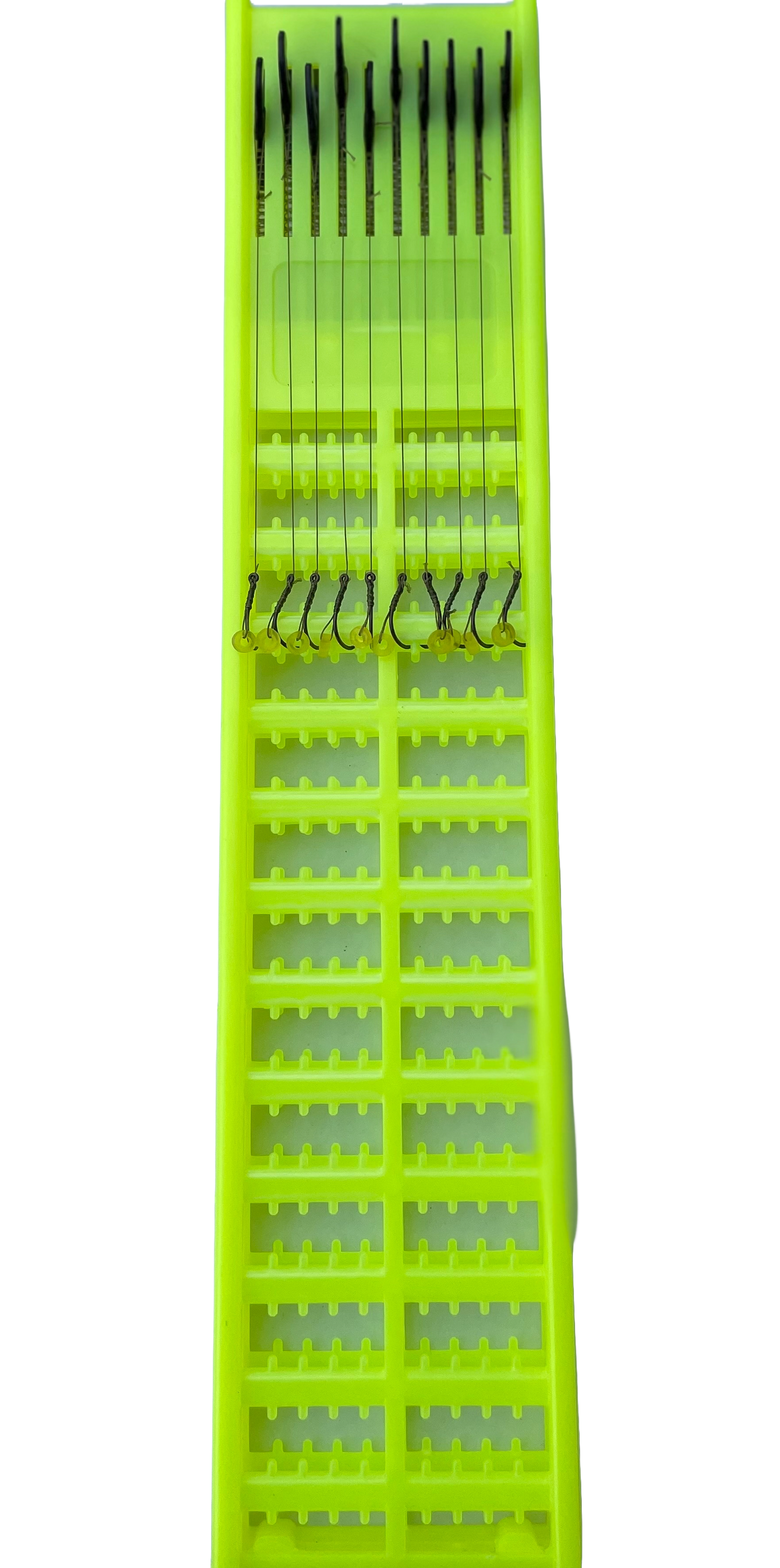 Set 20 carlige legate cu inel de silicon pentru momeala,penar cadou