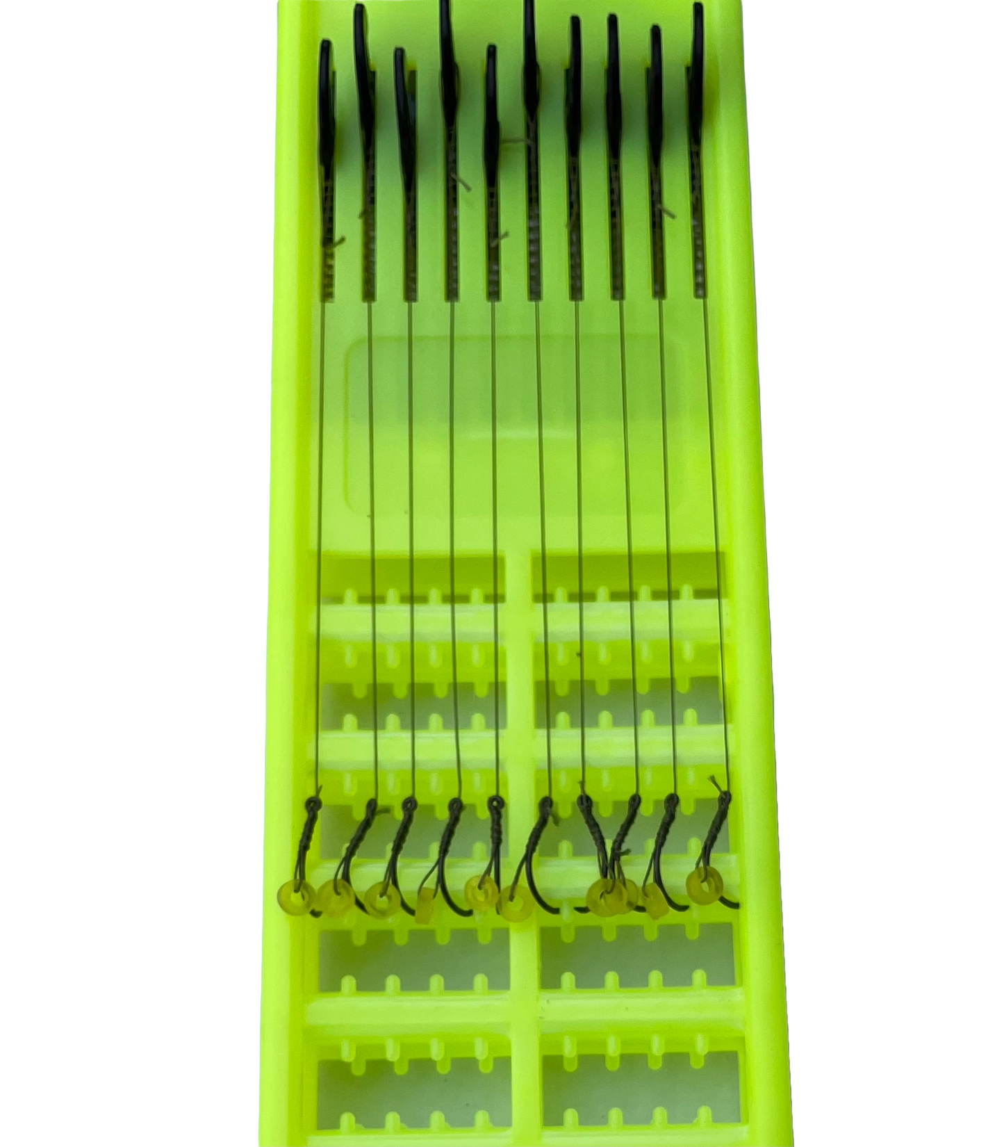 Set 20 carlige legate cu inel de silicon pentru momeala,penar cadou